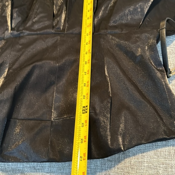 RACHEL ROY BLACK METALLIC GOLD BELT STRAPLESS DRESS SIZE 10 NWT - Picture 14 of 16